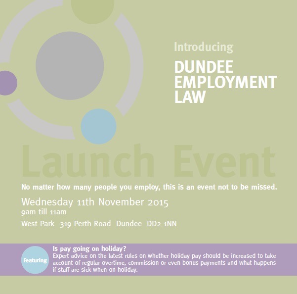 Dundee Employment Law launch invitation