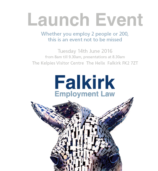 Falkirk Employment Law launch invitation