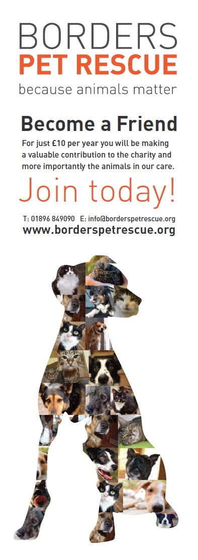 Borders Pet Rescue exhibition panel